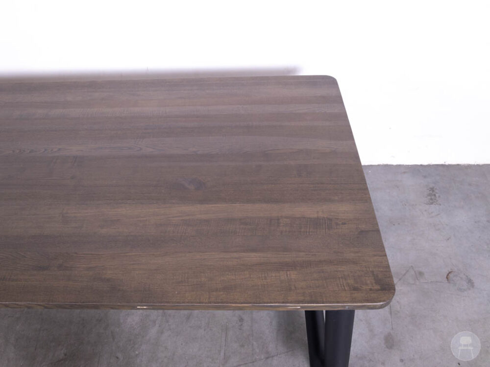Stamtafel Mila Mikado eiken donkerbruin Satelliet 240x100cm