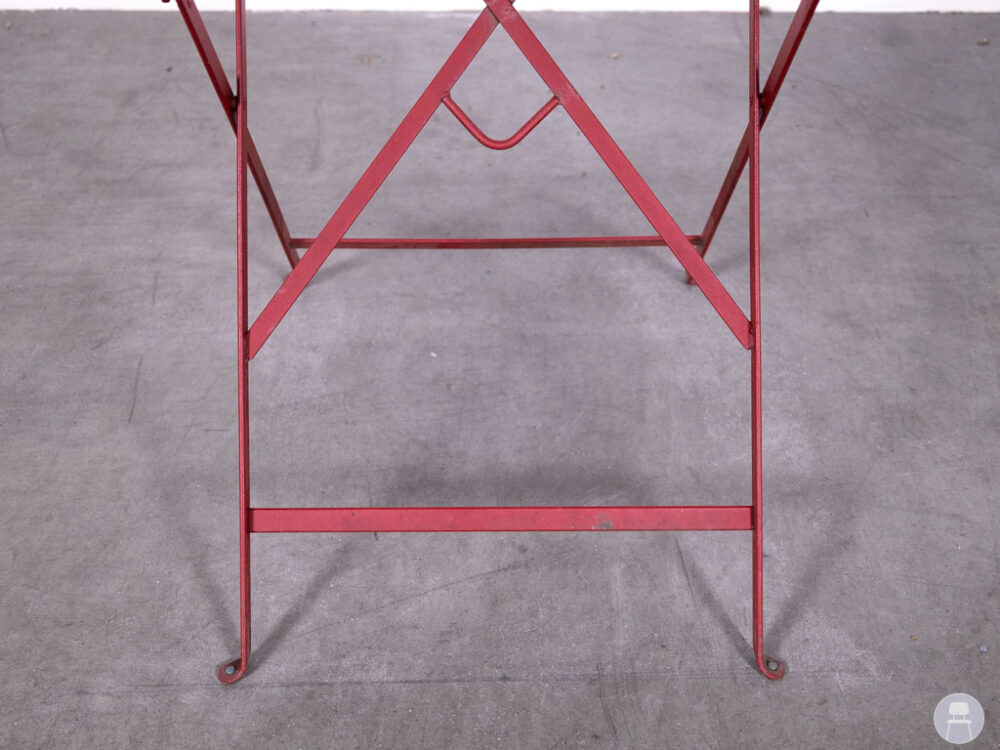 Terras-klaptafel Freek rood 70x70cm