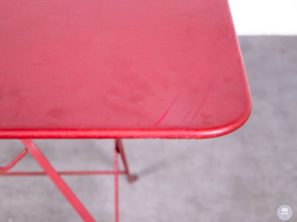 Terras-klaptafel Freek rood 70x70cm