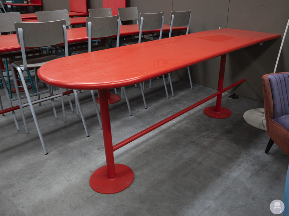 Statafel Roos rood 270x75cm