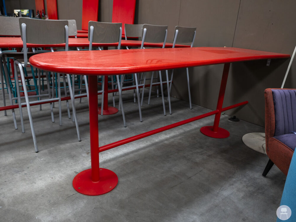 Statafel Roos rood 270x75cm