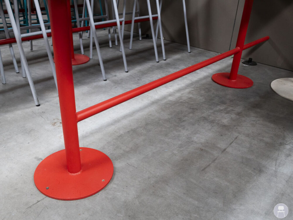 Statafel Roos rood 270x75cm