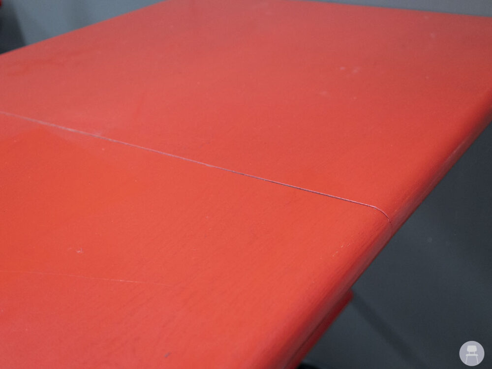 Statafel Roos rood 270x75cm