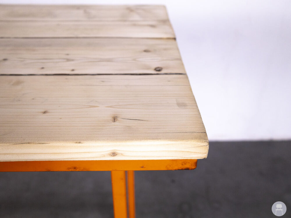 Statafel Tim oranje 142x72cm