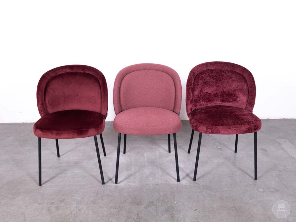 1 set 3 stuks Horecastoel Rodar SC bordeaux mix Satelliet