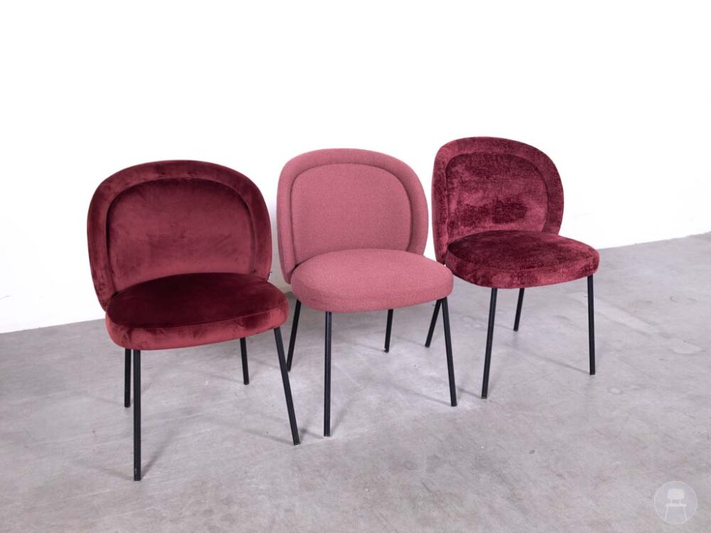 1 set 3 stuks Horecastoel Rodar SC bordeaux mix Satelliet
