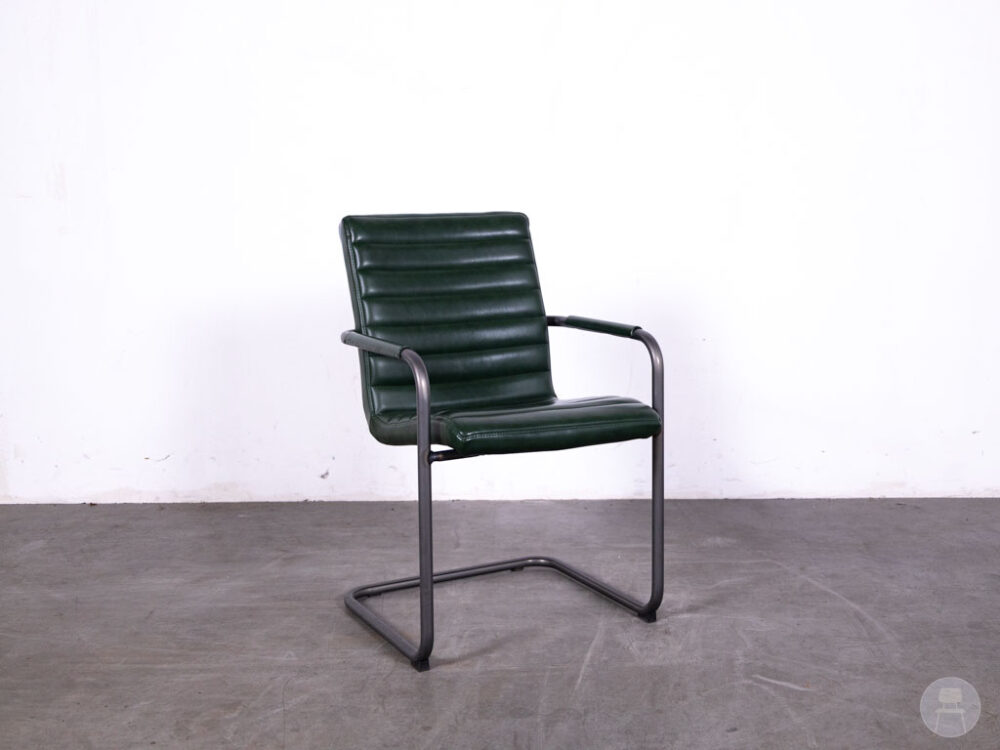 Horecastoel Ilona leer groen