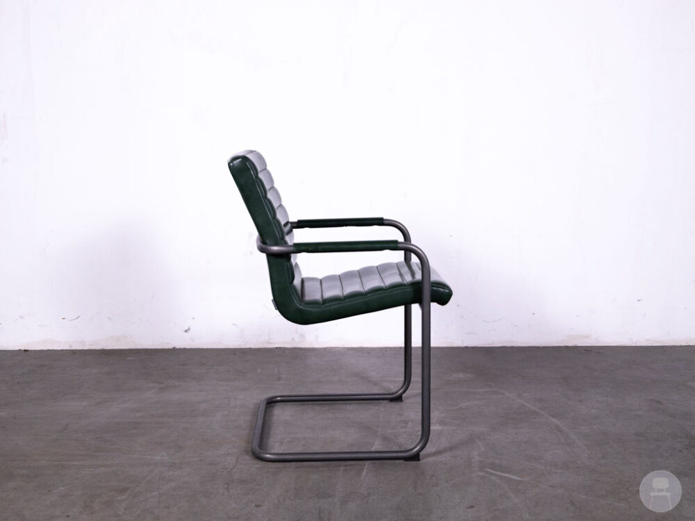 Horecastoel Ilona leer groen