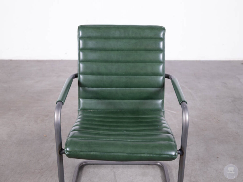 Horecastoel Ilona leer groen