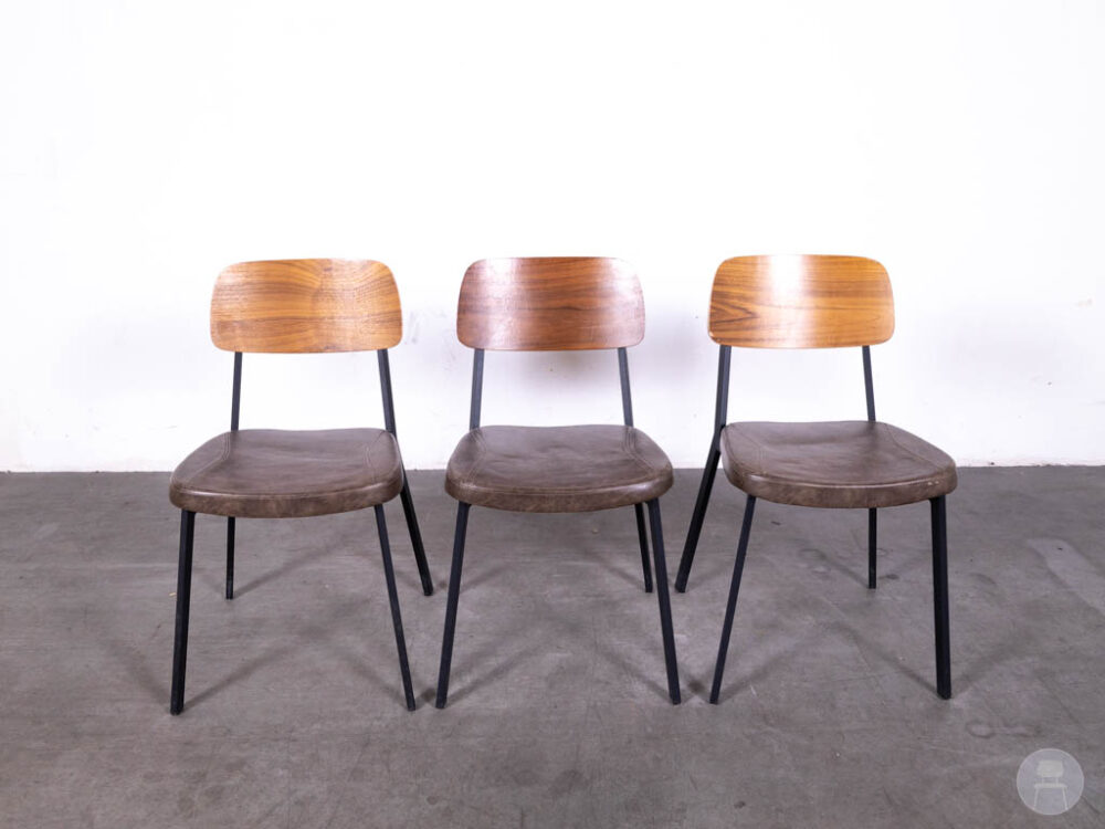 1 set 3 stuks Horecastoel Jody bruin Satelliet