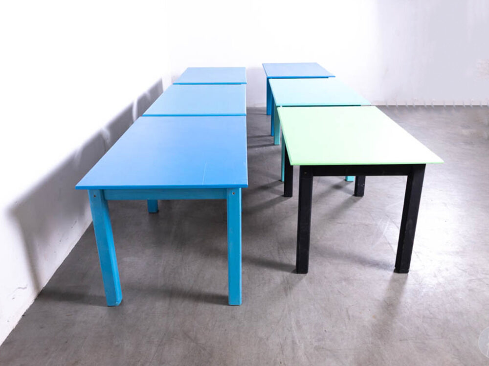 1 set 6 stuks Horecatafel Hendrik 125x80cm