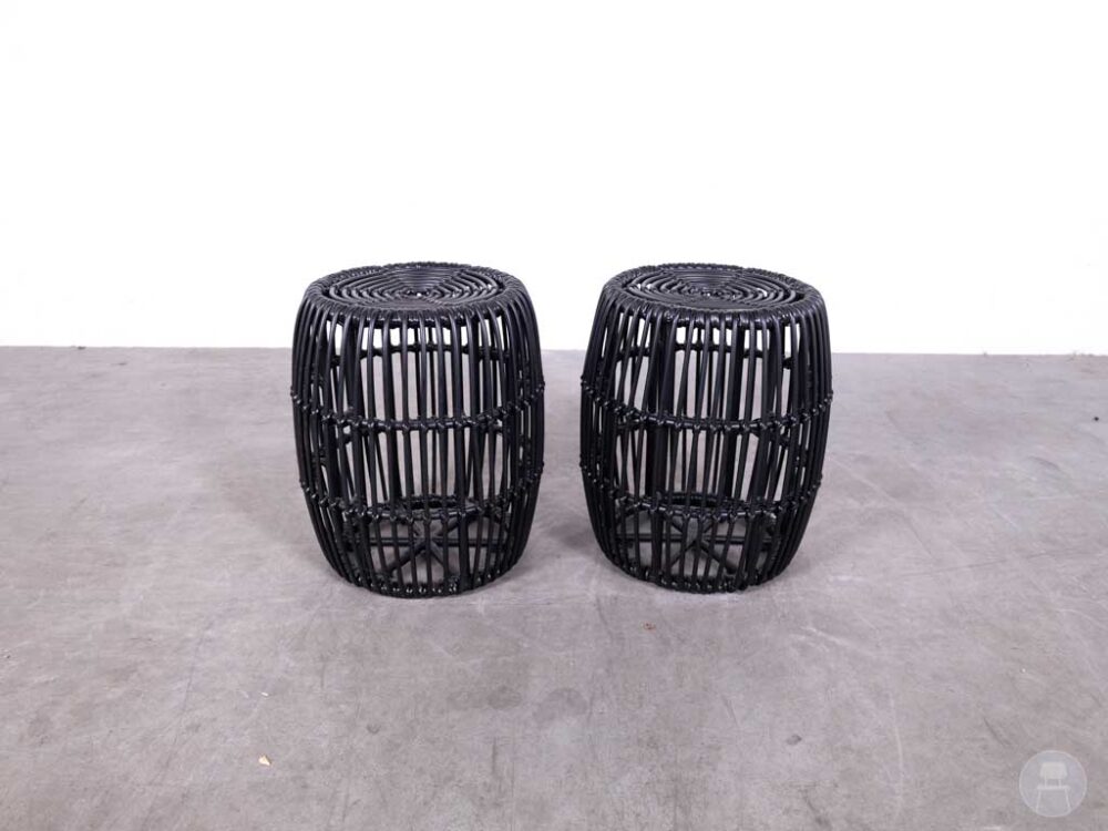 1 set 2 stuks Krukje Twine zwart Satelliet