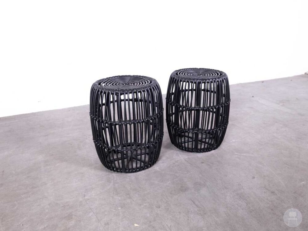 1 set 2 stuks Krukje Twine zwart Satelliet