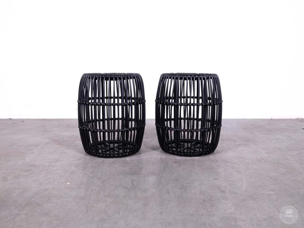 1 set 2 stuks Krukje Twine zwart Satelliet