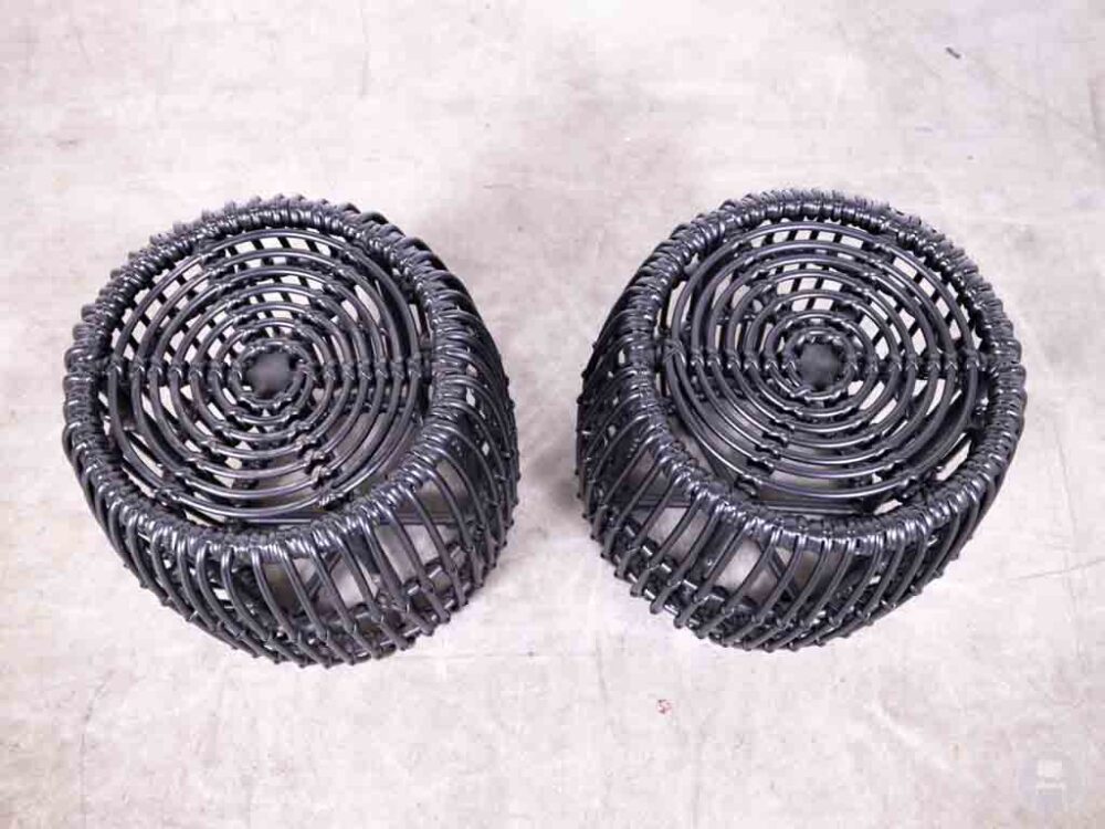 1 set 2 stuks Krukje Twine zwart Satelliet
