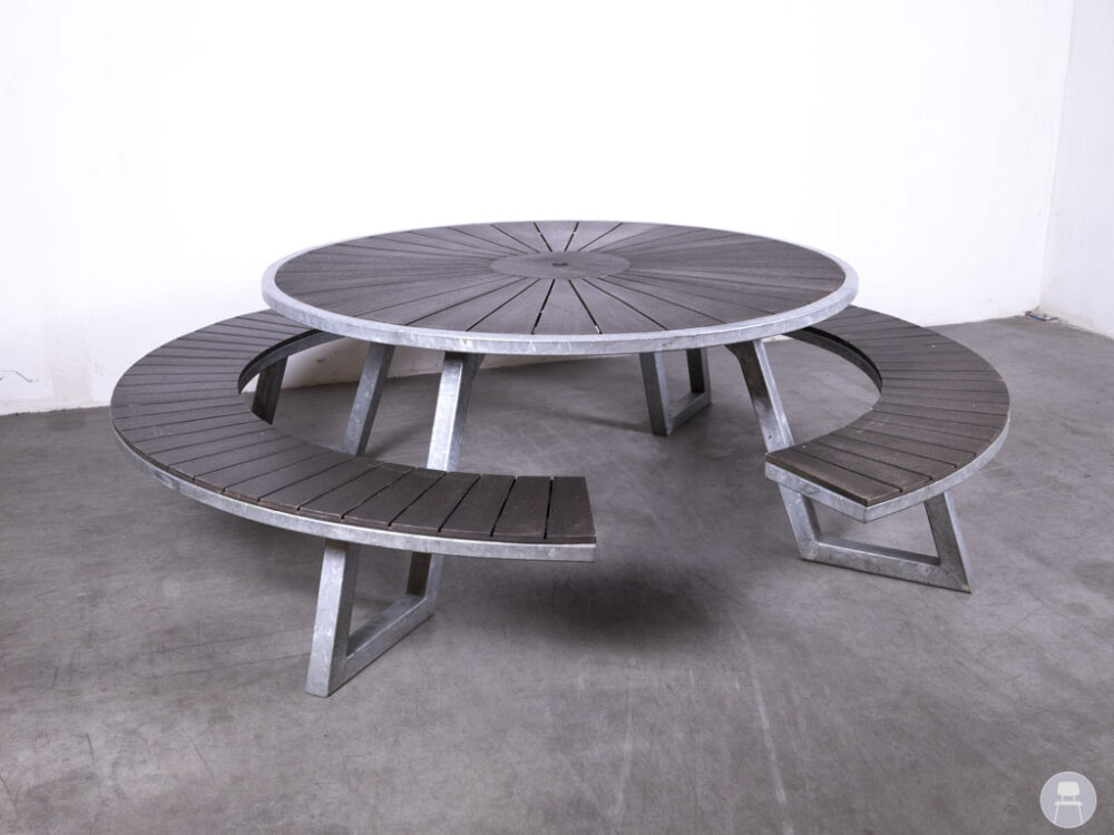 Picknicktafel Salamanca RND Satelliet 170cm rond