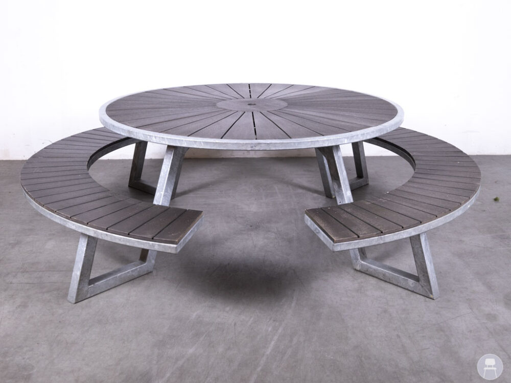 Picknicktafel Salamanca RND Satelliet 170cm rond
