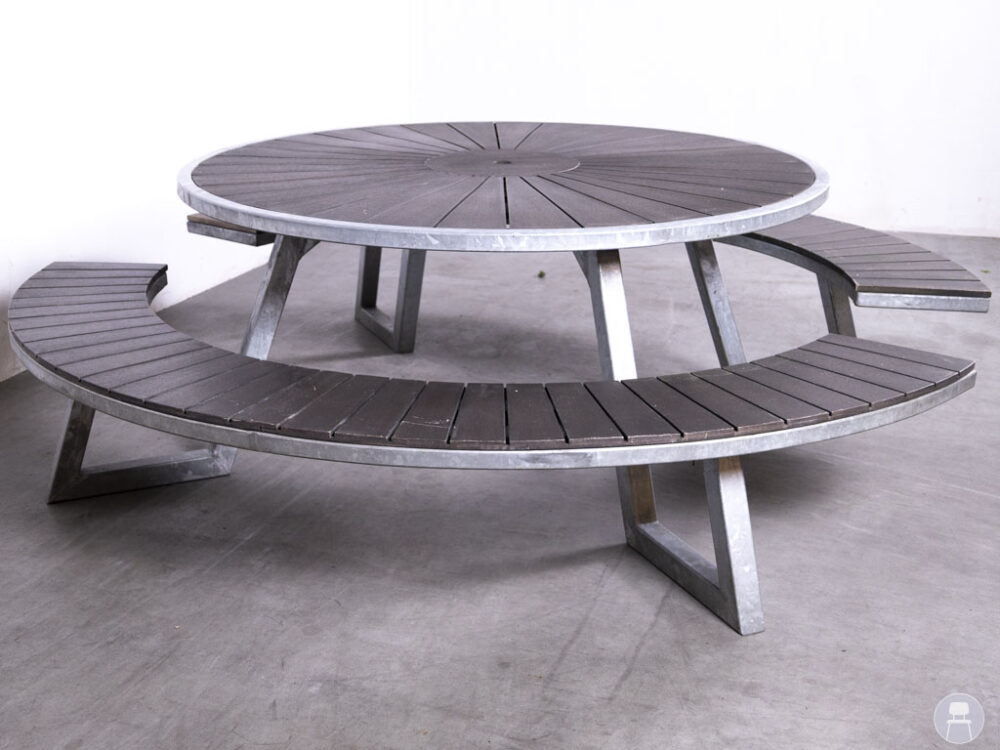 Picknicktafel Salamanca RND Satelliet 170cm rond