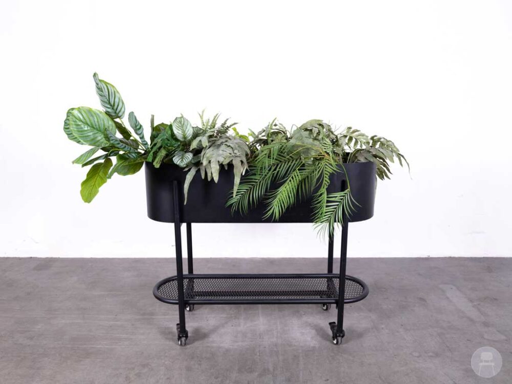 Plantenbak Bloom verrijdbaar zwart Satelliet 120cm