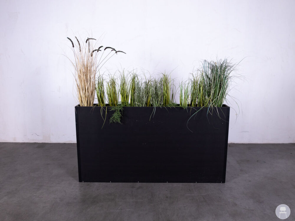 Plantenbak Garden zwart 170x20cm