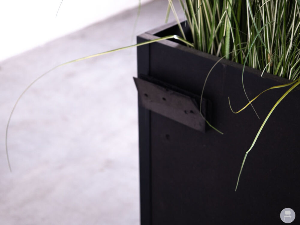 Plantenbak Garden zwart 170x20cm