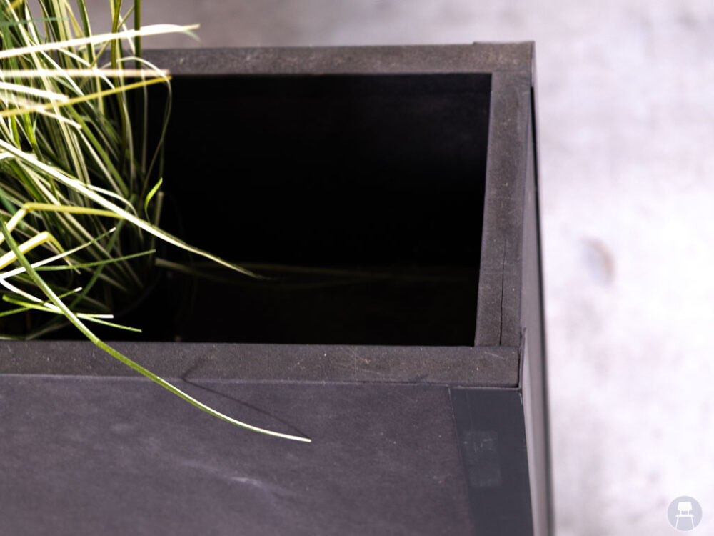 Plantenbak Garden zwart 170x20cm