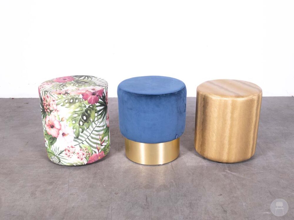 1 set 3 stuks Poef Tempo mix Satelliet