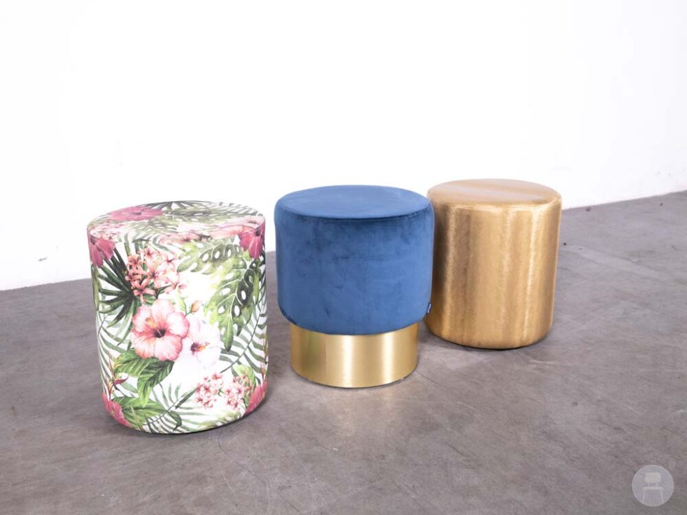 1 set 3 stuks Poef Tempo mix Satelliet
