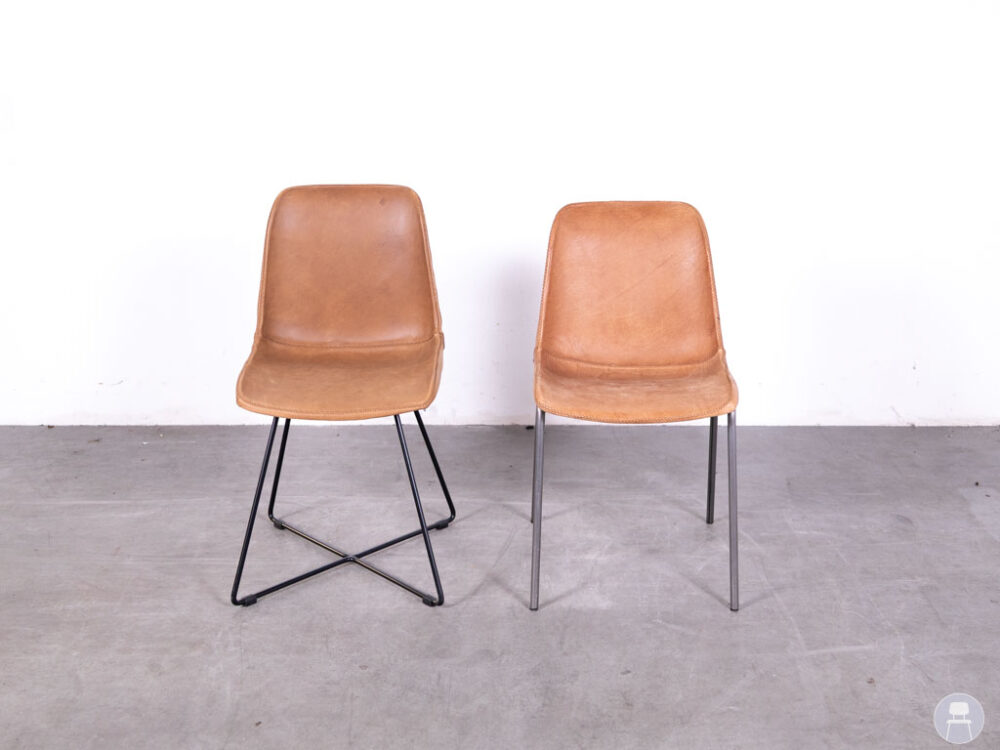 1 set 2 stuks Horecastoel Benny bruin
