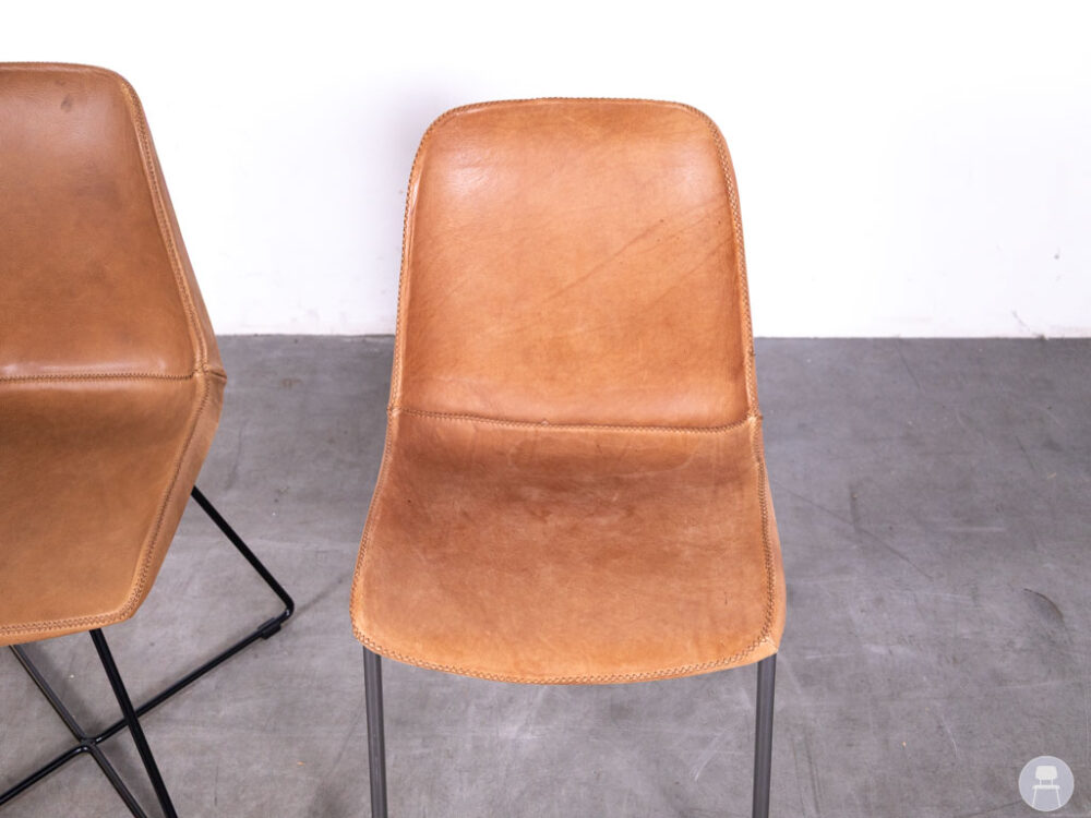 1 set 2 stuks Horecastoel Benny bruin