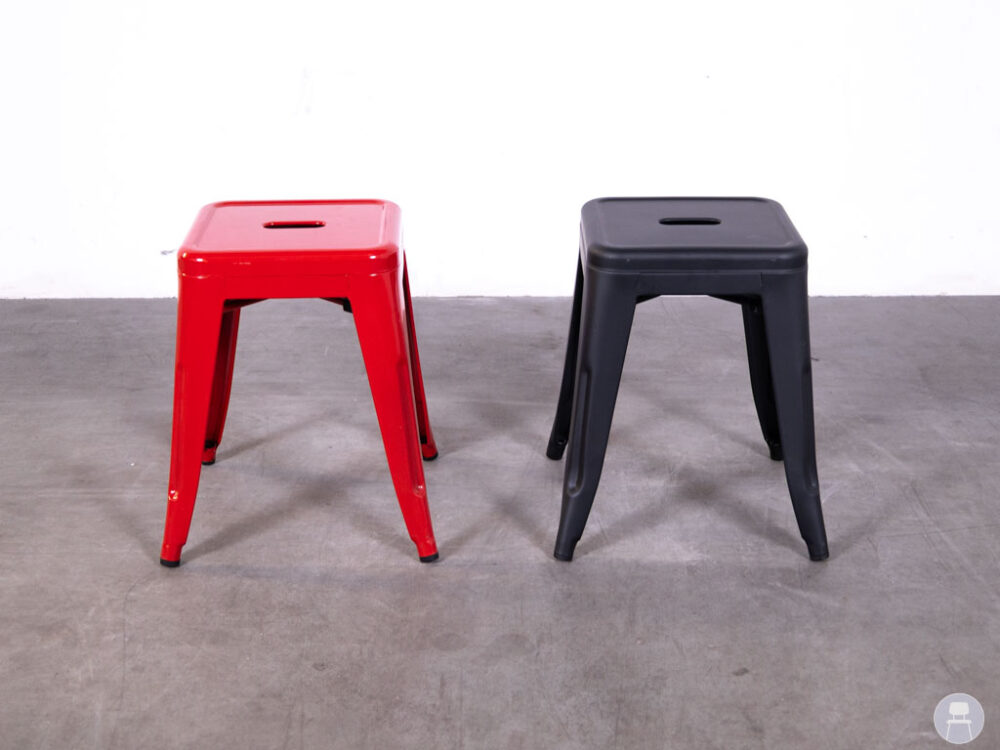1 set 2 stuks Krukje Tolix Ziggy zwart-rood