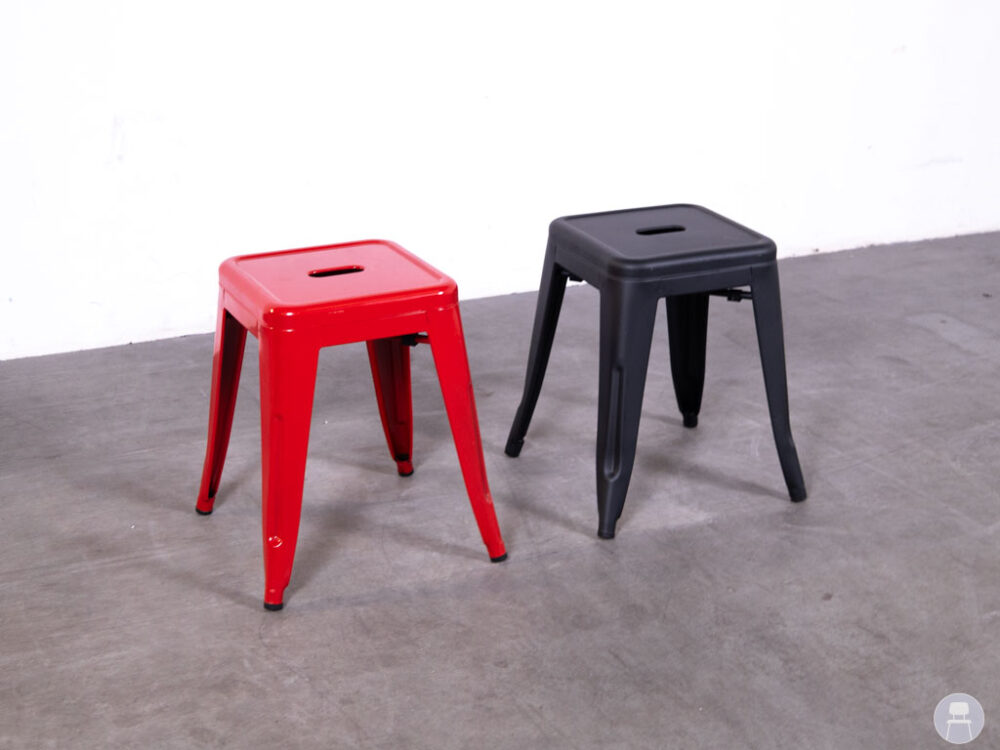 1 set 2 stuks Krukje Tolix Ziggy zwart-rood