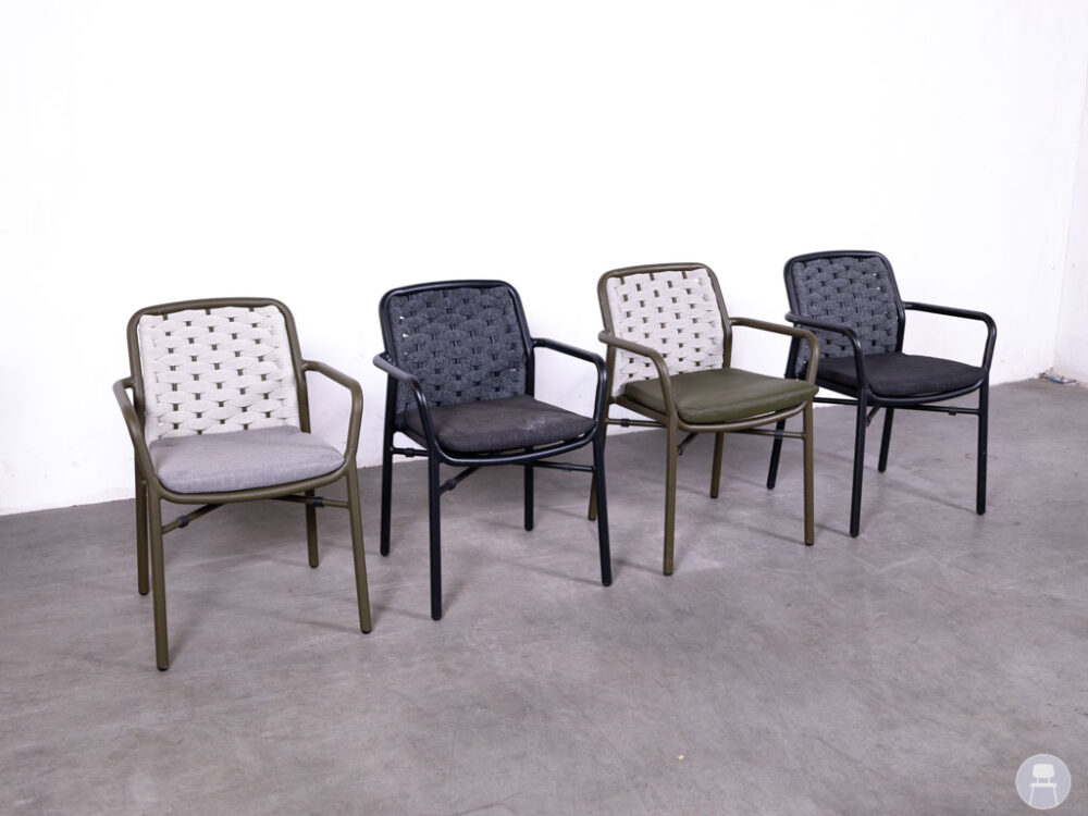1 set 4 stuks Terrasstoel Sami AC mix Satelliet