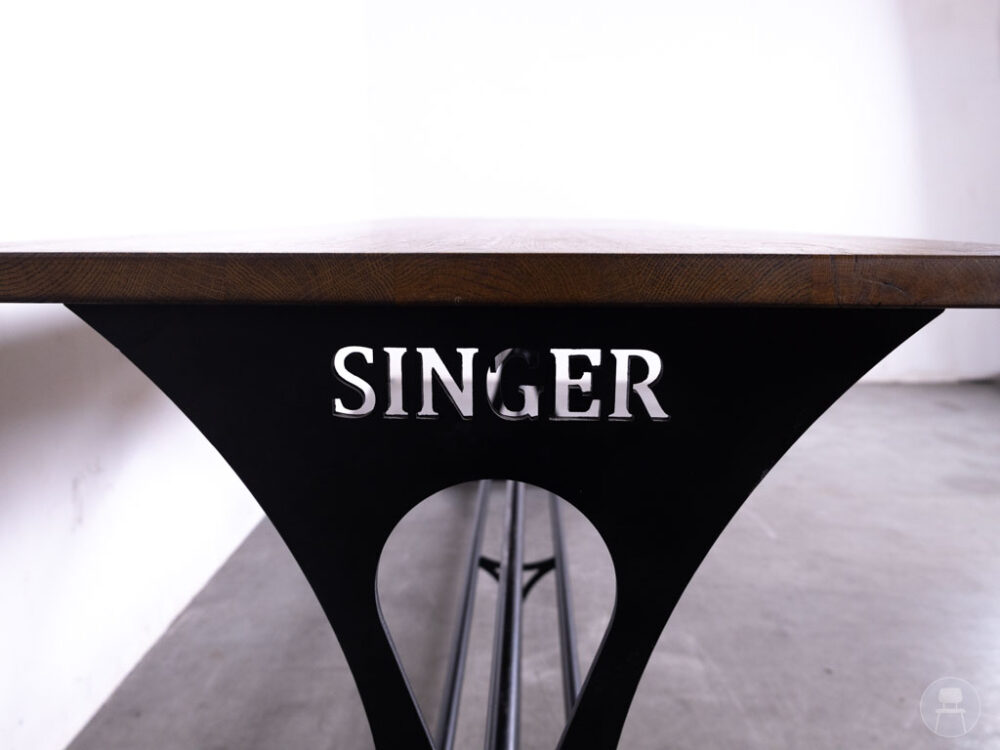 Sta-stamtafel Singer eiken 240x80cm