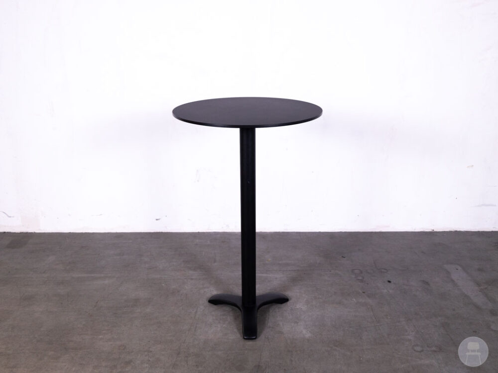 Statafel Arpa volkern zwart Satelliet 70cm rond