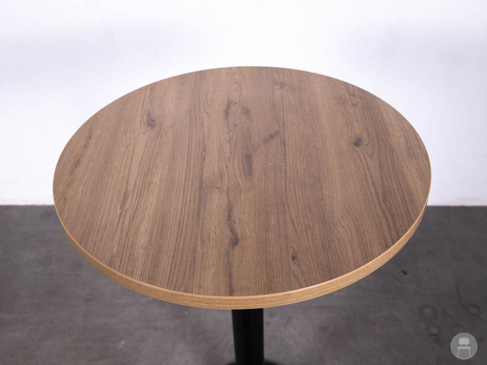 Statafel Celina houtlook 70cm rond