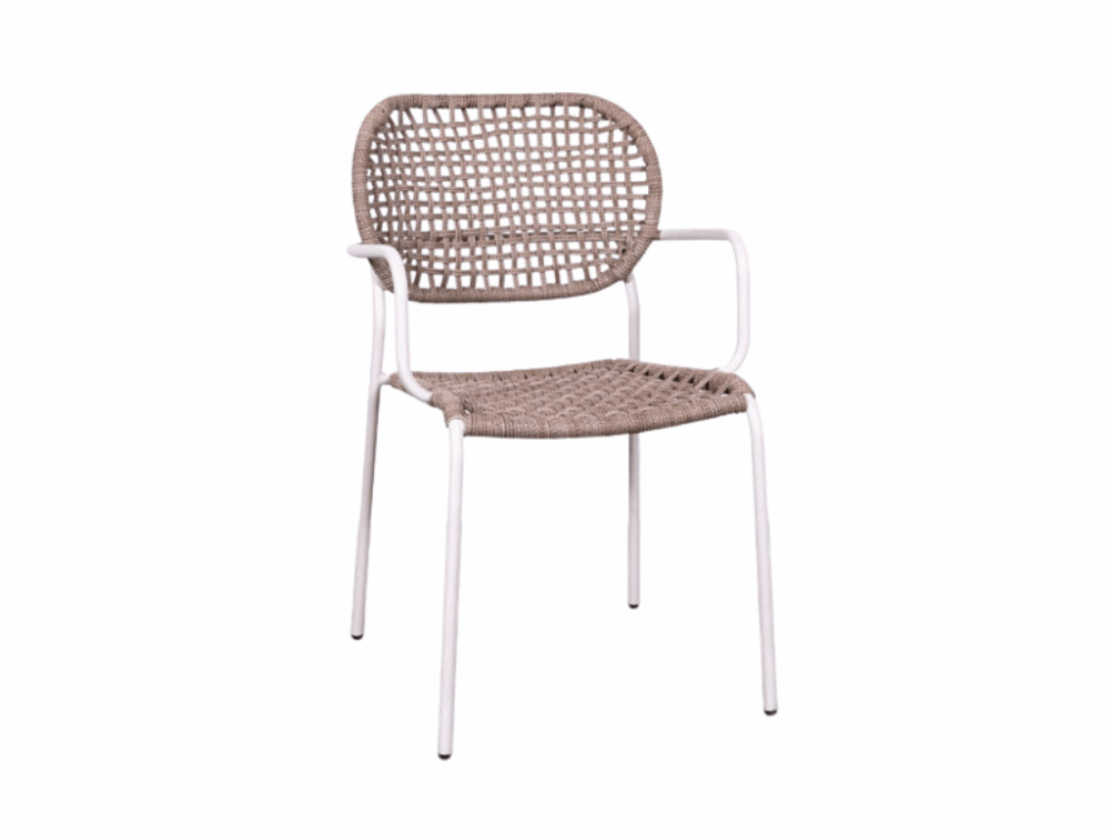 Terrasstoel Bowen beige NIEUW