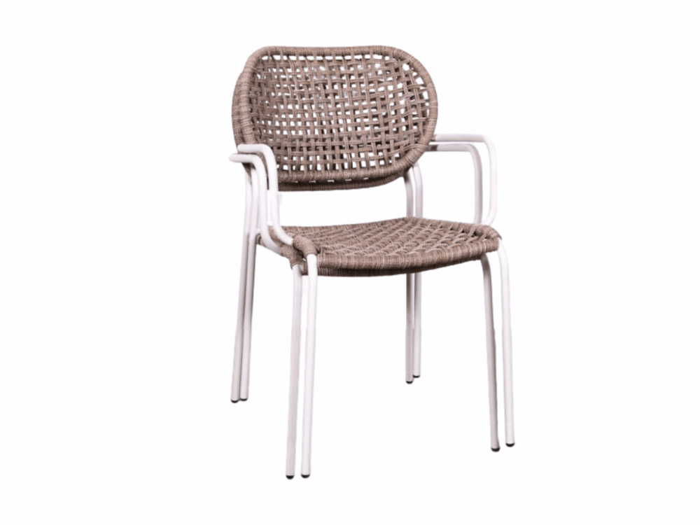 Terrasstoel Bowen beige NIEUW