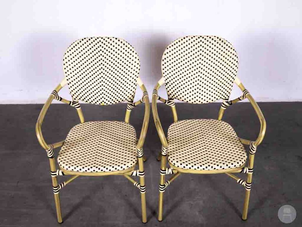 1 set 2 stuks Terrasstoel Fabienne ma