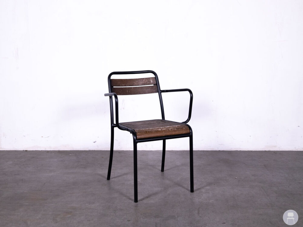 Terrasstoel Firenze AC Teak donkergrijs Satelliet