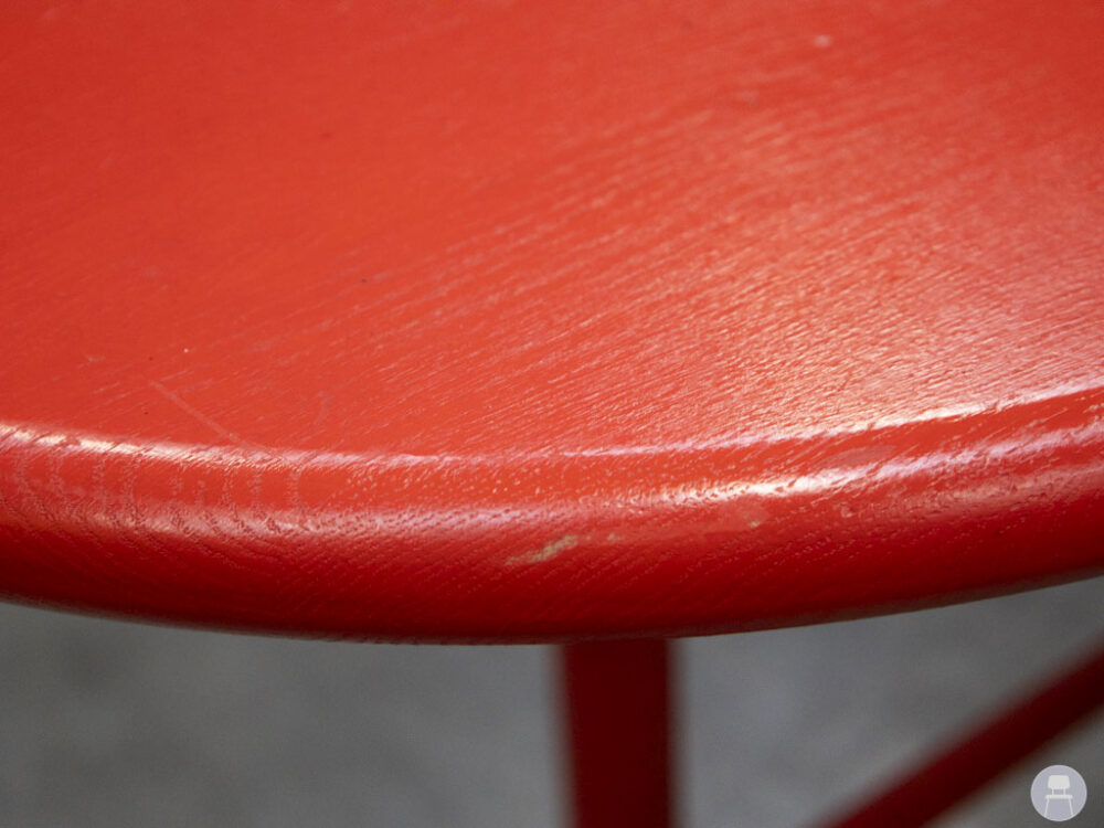 Stamtafel wand Roos halfhoog rood 270x75cm