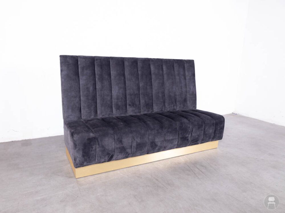 Wandbank Judith antraciet PMP 200cm