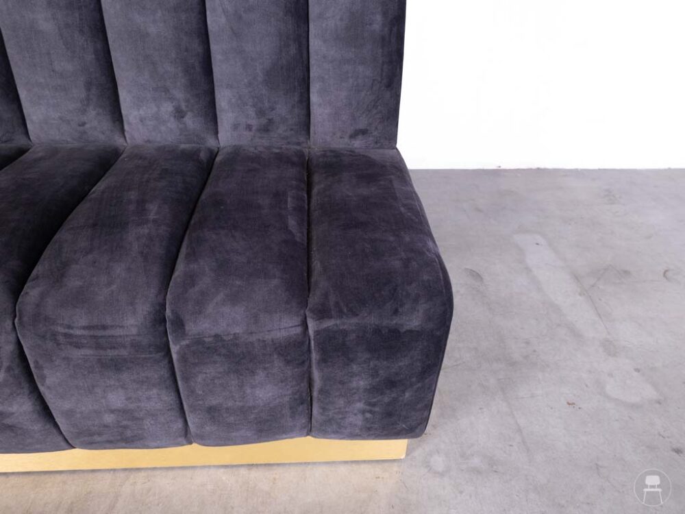 Wandbank Judith antraciet PMP 200cm