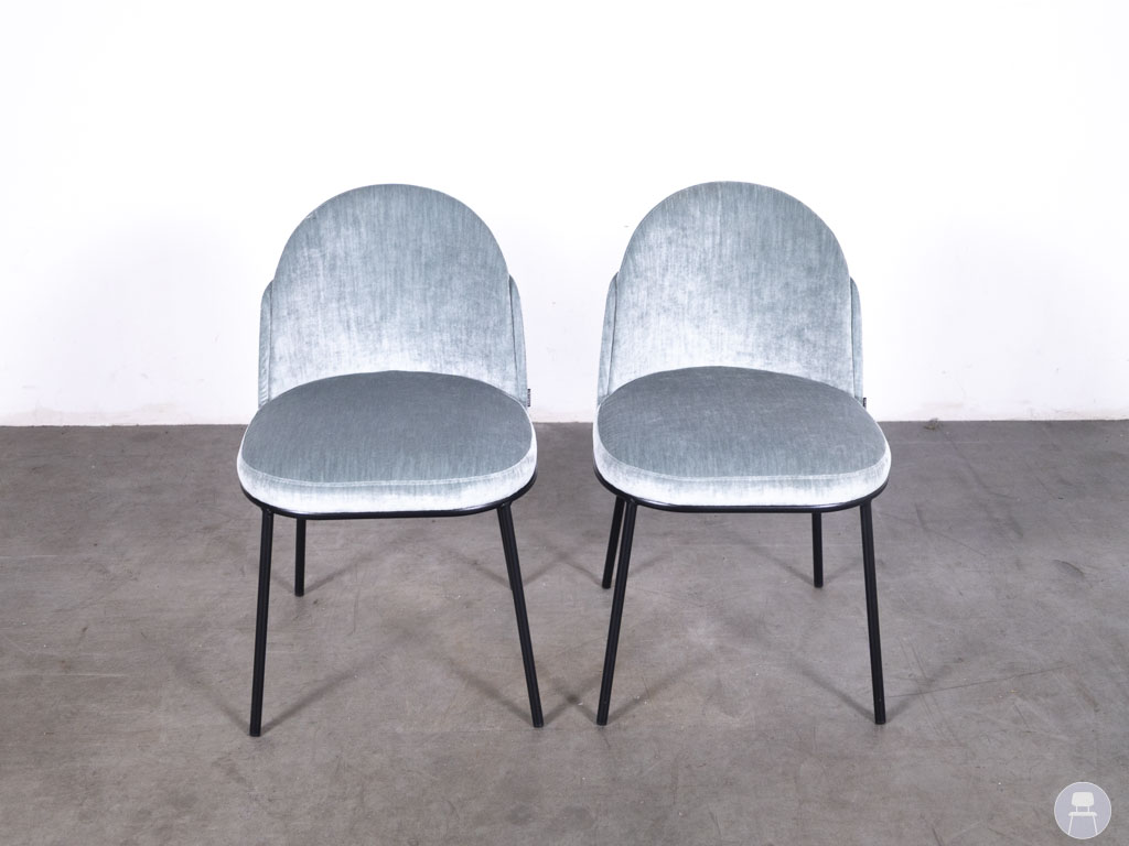 1 set 2 stuks Horecastoel Zest SC velvet grijs Satelliet