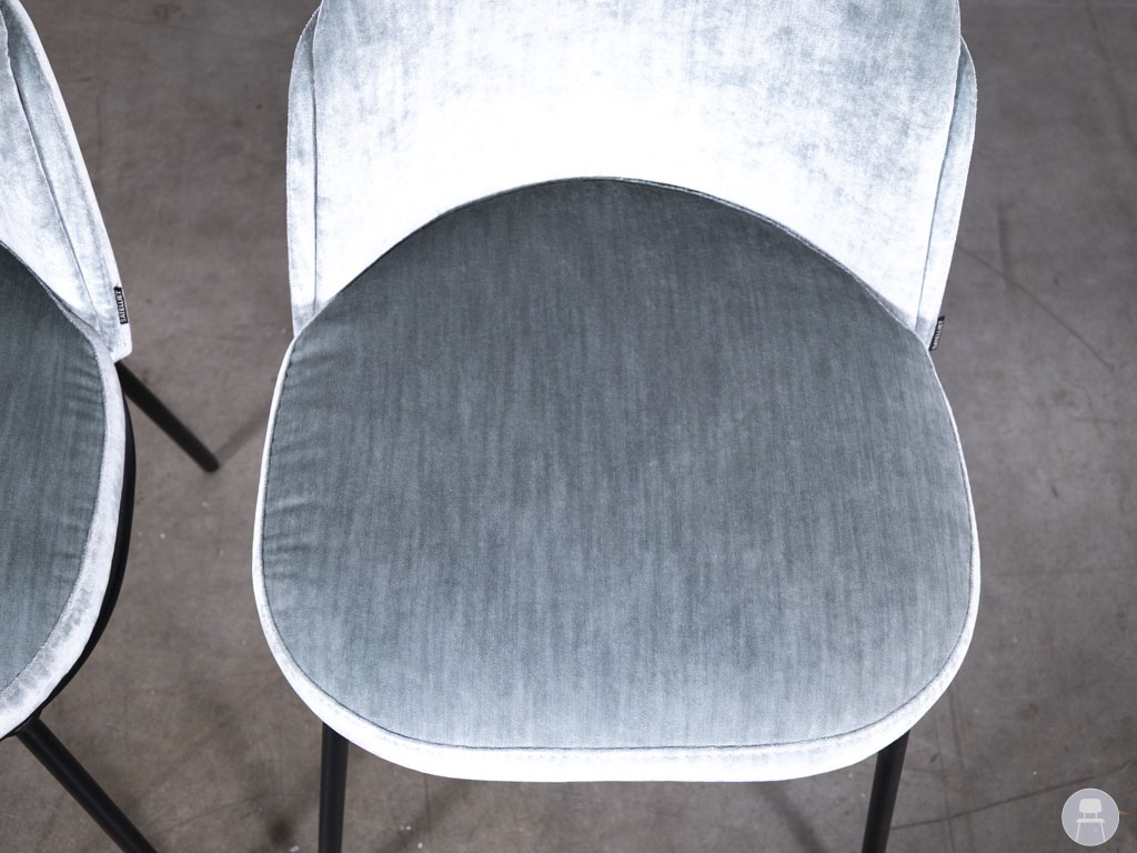 1 set 2 stuks Horecastoel Zest SC velvet grijs Satelliet