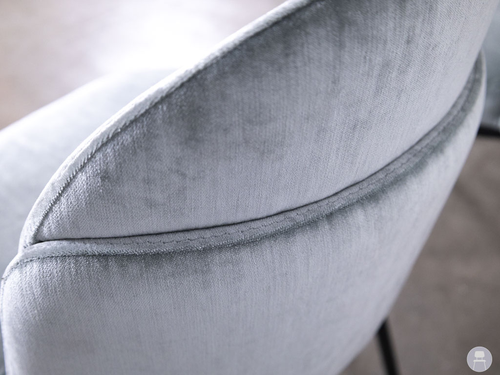 1 set 2 stuks Horecastoel Zest SC velvet grijs Satelliet