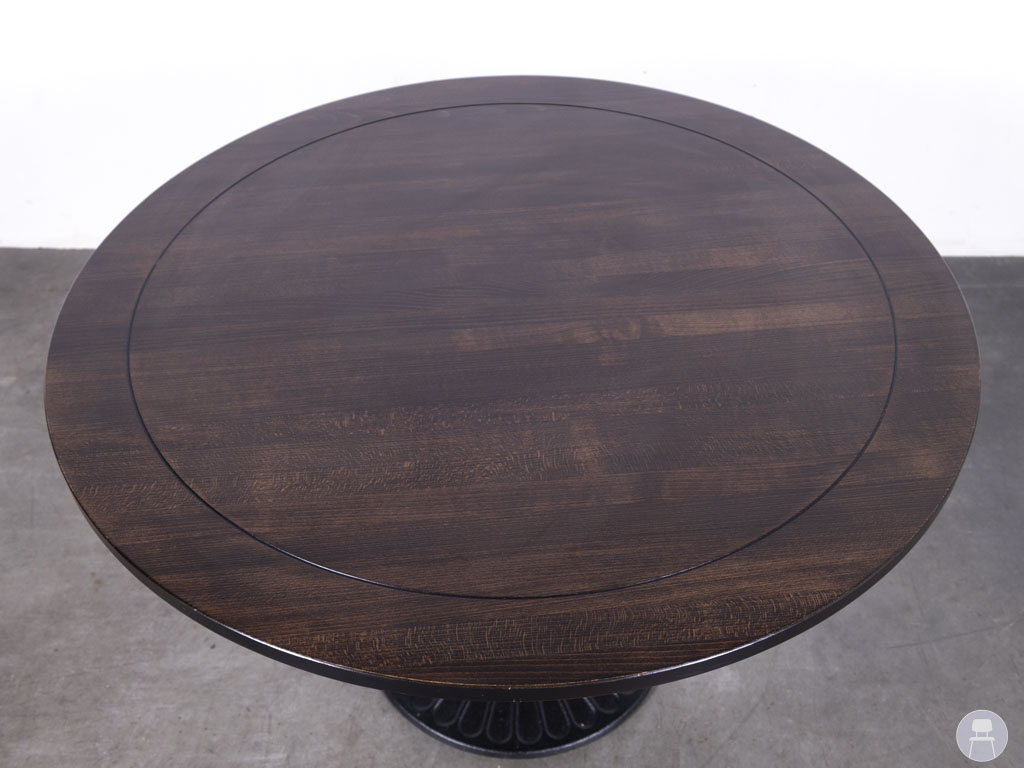 Horecatafel Flower eiken bruin Satelliet 120cm rond