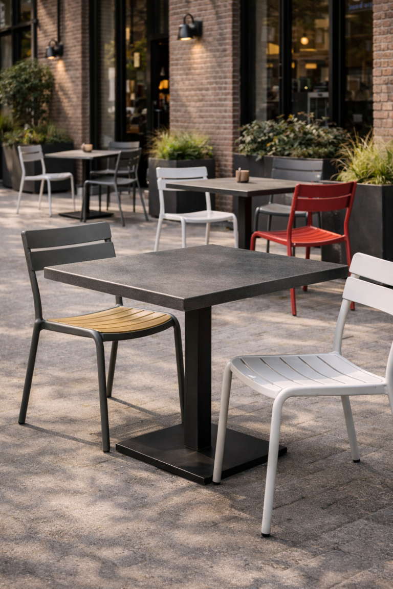 urban industrial terrasstijl horeca