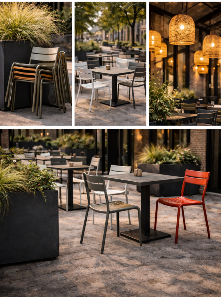 urban industrial terrasstijl horeca